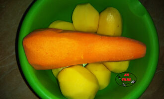 картофель с морковкой